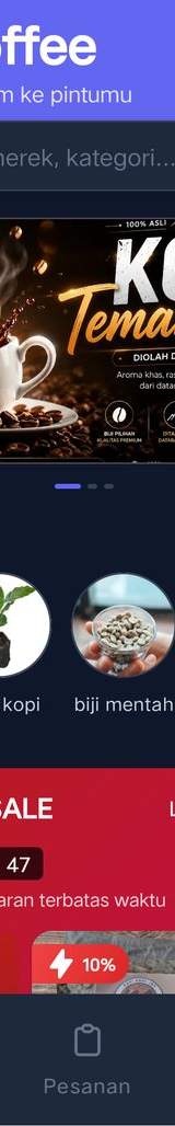 Tree Coffee Mobile — Beranda